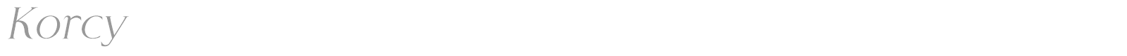 Korcy font preview